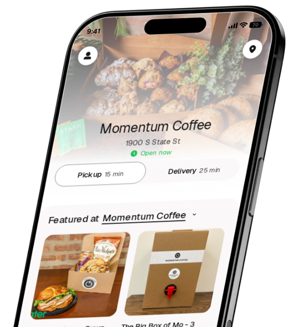 Momentum Coffee app preview