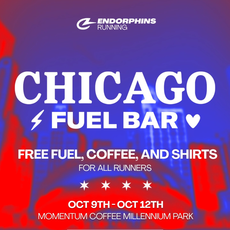 Chicago Marathon Fuel Stop in Millennium Park